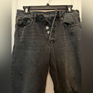 We The Free Black high rise distressed jeans size 27